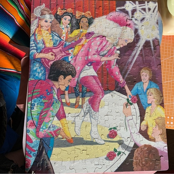 Barbie and The Rockers Vintage 1987 200 Piece Puzzle - Picture 2 of 8